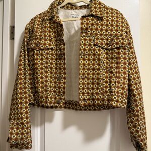 Reformation Cora Shrunken Denim Jacket Mezzanine - Size L